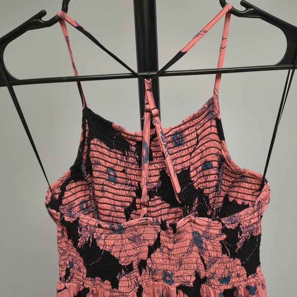 Free People Pink and Black Flower Dress s.M - Picture 6 of 6